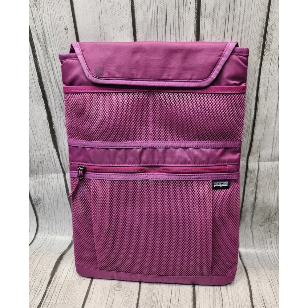 Patagonia Refugio 15”x11” Laptop Tablet Sleeve Case Zip Mesh Pocket Purple